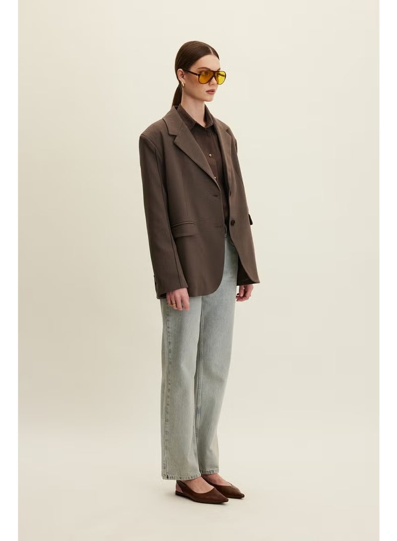 Manuka Classic Cut Blazer Jacket Mink - Image 4